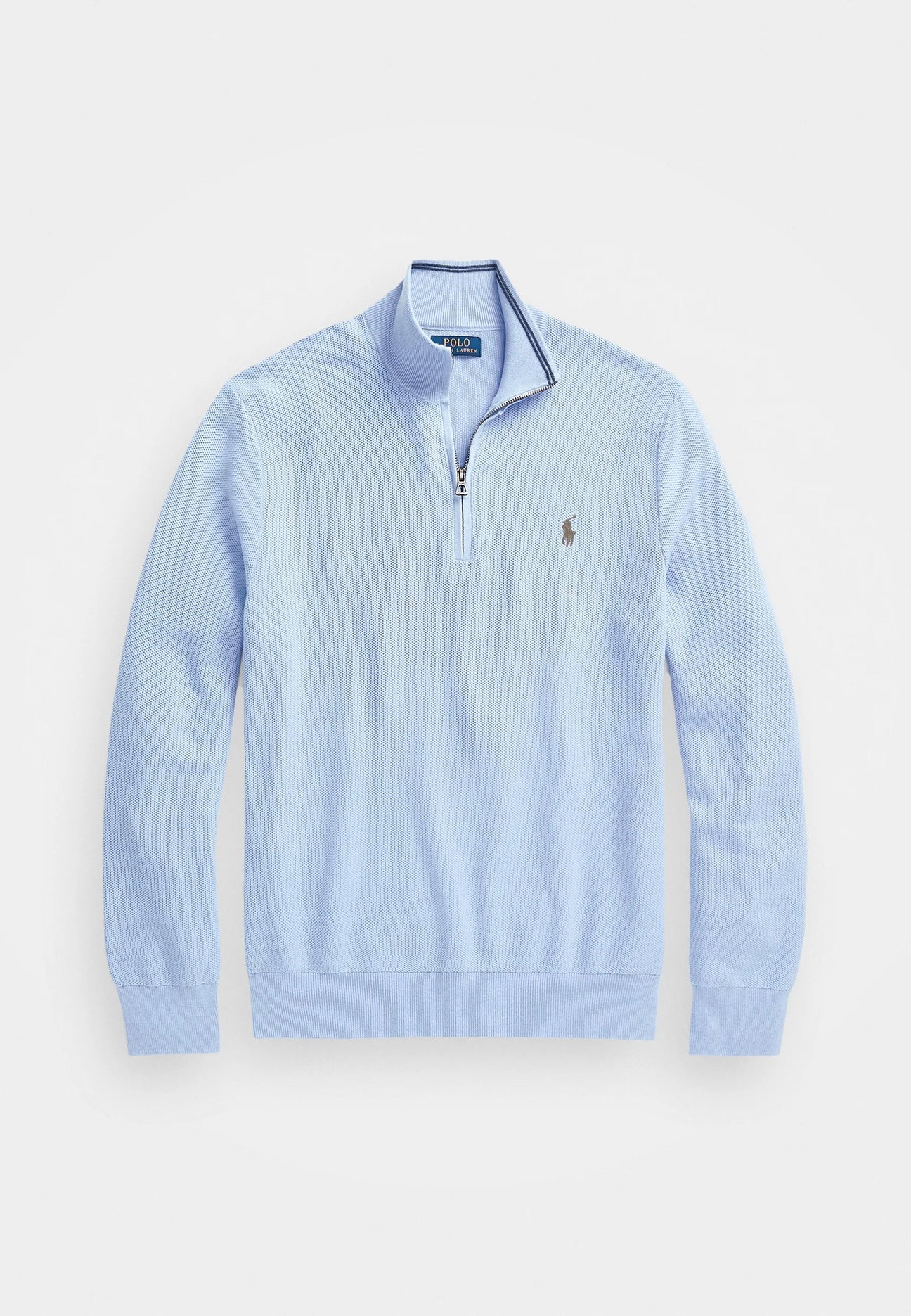 RL PULLOVER MED KVART LYNLÅS
