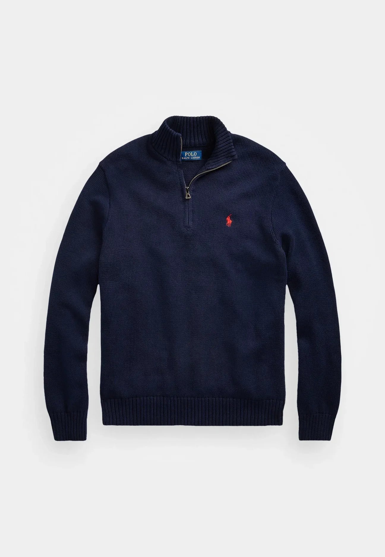 RL PULLOVER MED KVART LYNLÅS